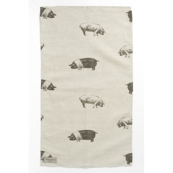 Saddleback Pig Tea Towel